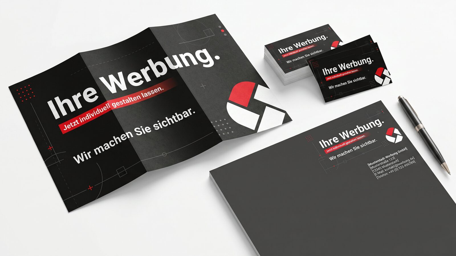 Druckprodukte Flyer Visitenkarten Briefpapier