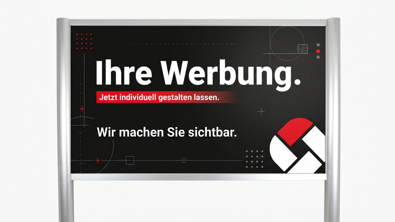 Pylonenanlage, freistehende Werbung