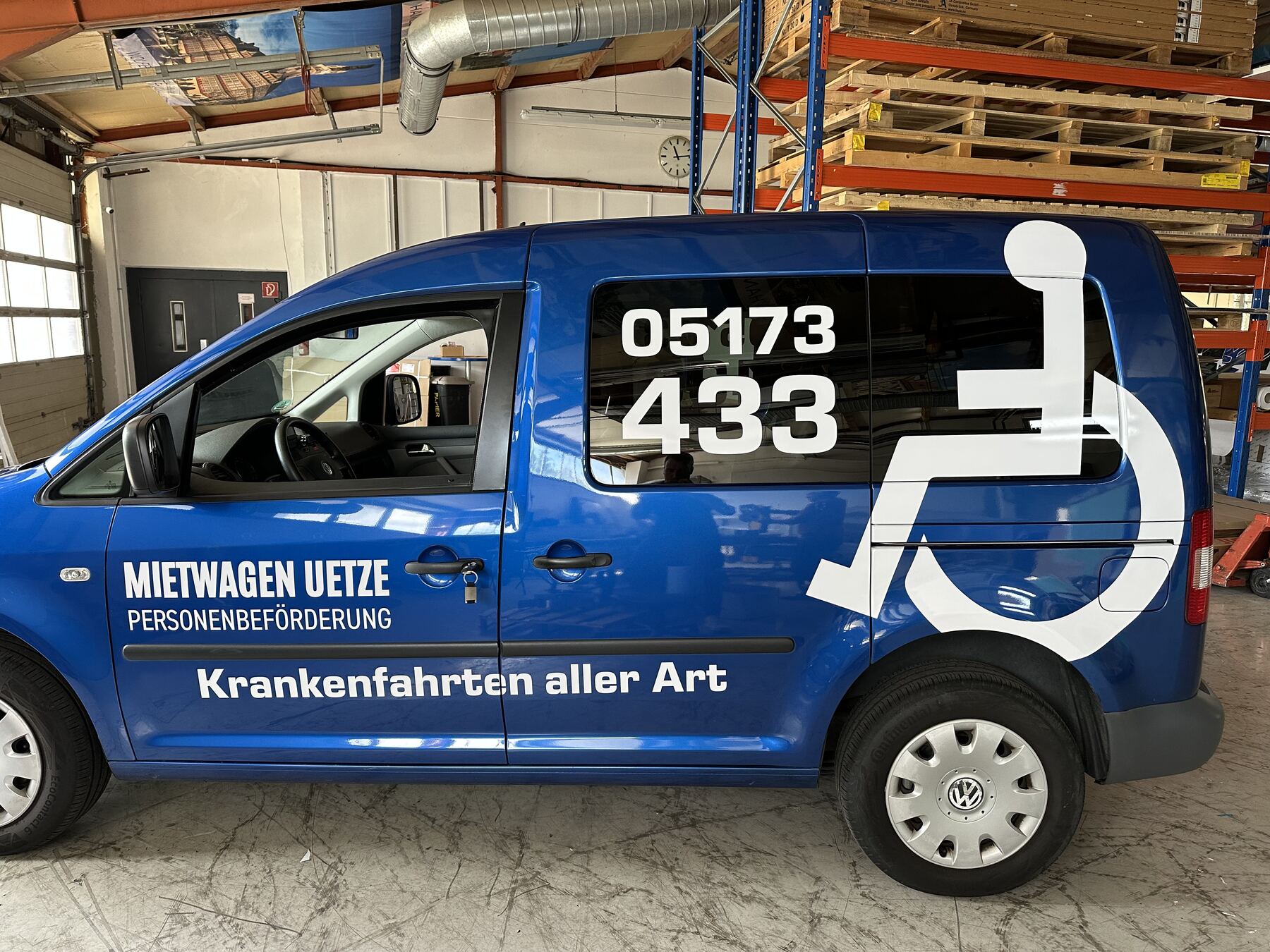 Mietwagen Uetze Beschriftung Krankenfahrten